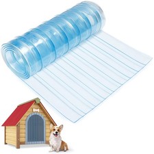 15.7 in x 4.9 ft Dog Door Replacement Flaps - Safe Plastic Vinyl Strip for DI...