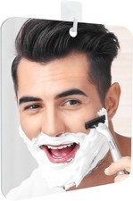 Fogless Shower Mirror for Shaving with Adhesive Hook, Anti-Fog Bathroom