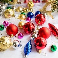 Christmas Ornaments New Holiday Assorted Sizes And Designs Multicolor Festive