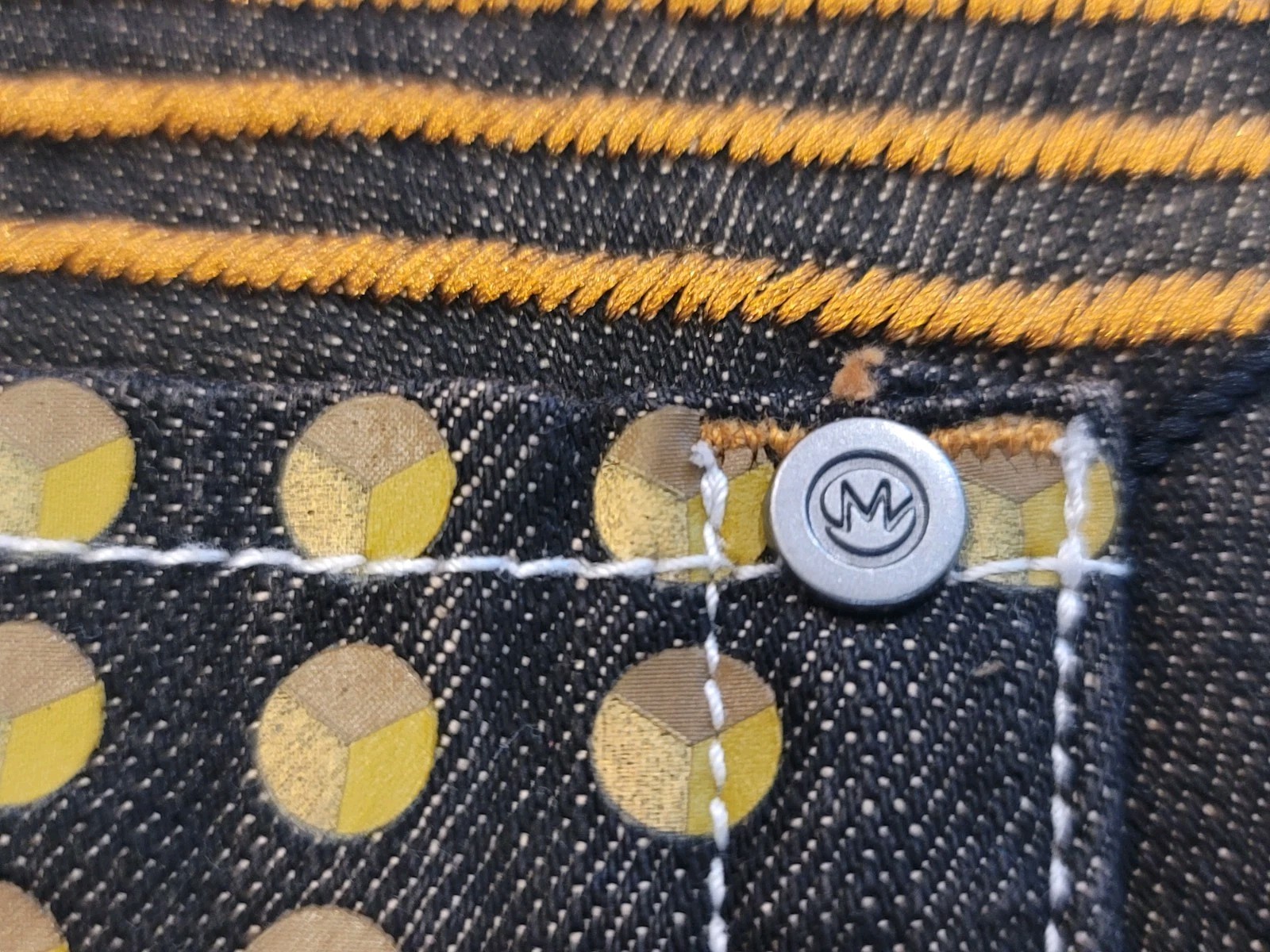 Vintage Miskeen Originals Eagle Emboideey Black Jeans Size 44x33 image 6