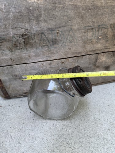 Vintage Atlas Antique Tilt Glass Jar Handle 1930’s 3 Pc Set EDJ Seal Primitive - Bild 6 von 7