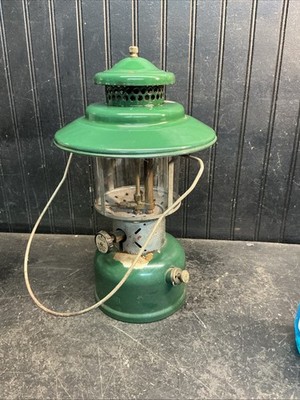 Coleman Lantern 1962 Model 220E Green Camping Lantern Double