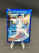 2018 Panini Donruss Optic Clayton Kershaw #120 Blue Refractor /149 Color Match