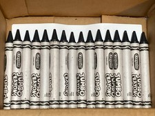 16 JUMBO Crayola Crayons black