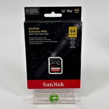 New SanDisk Extreme Pro SDXC UHI-I Card SDSDXXU-064G-GN4IN