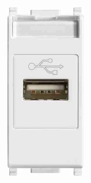 Vimar 14345 Presa USB Serie Plana Bianca | Design Minimalista Casa