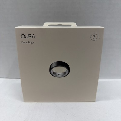 Oura Ring 4 (Size 7, Black) Smart Ring Activity Tracker - Brand New, Sealed