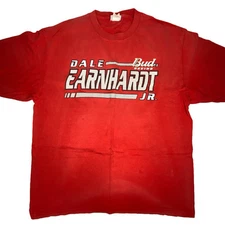 Dale Earnhardt Jr Bud Racing T-Shirt Men's Sz XL  Chase Authentics Nascar Career