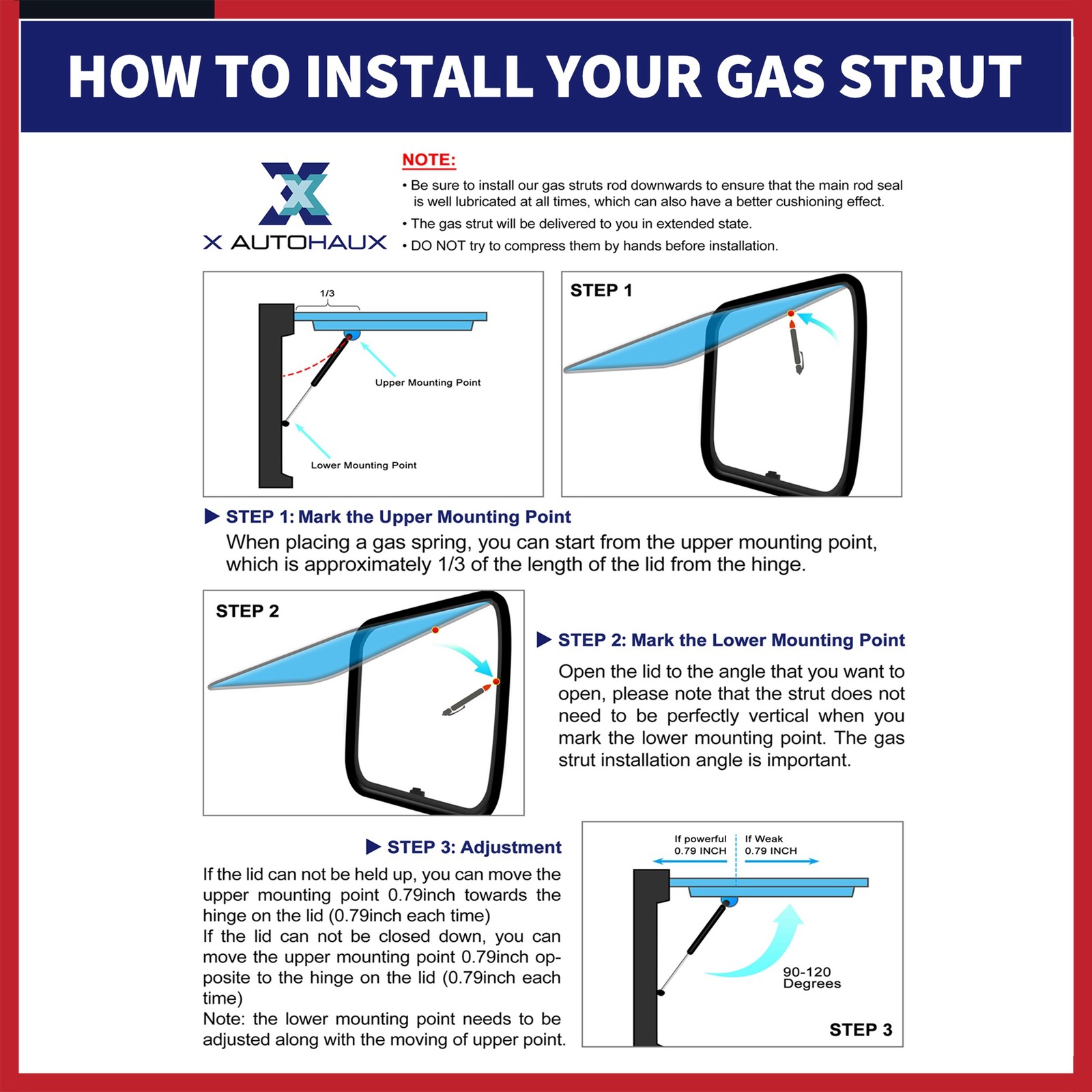 2Pcs 15inch 60Ib/265N Silver Tone Lift Supports Struts Shock Gas Spring for RV