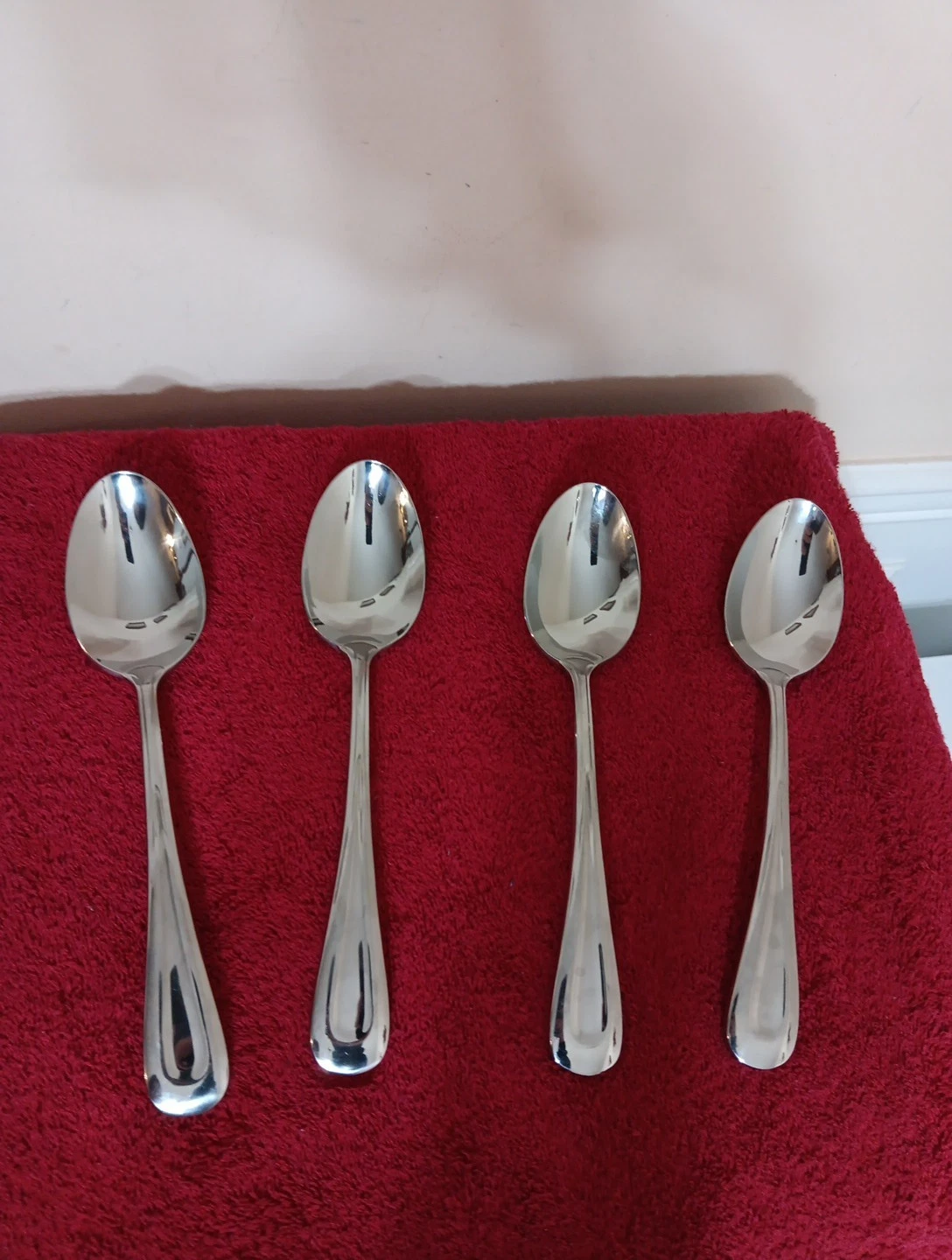 4 Oneida Flight USA 8.5" Serving Spoons Reliance Stainless Flatware VTG
Opens in a new window or tab