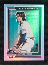 2022 Panini USA Baseball Stars & Stripes Platinum 9/10 Michael Torres #86 t9x