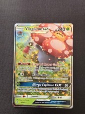 Pokémon Vileplume GX TCG Cosmic Eclipse Holo Ultra Rare