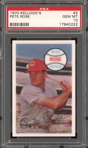 1970 Kellogg's #2 Pete Rose PSA 10 GEM MINT