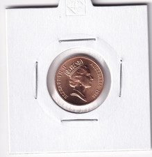AUSTRALIAN PROOF:  1988  1 CENT COIN  IN 2X2 HOLDER #6196