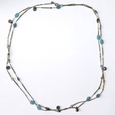 Silpada 60" Multi Bead Long Necklace 925 Clasp