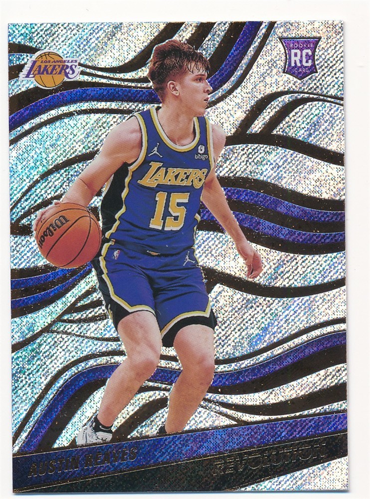 AUSTIN REAVES 2021-22 PANINI REVOLUTION #132 RC ROOKIE LOS ANGELES LAKERS MINT A