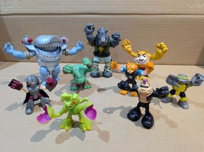 TMNT Bad Guy Figuren Konvolut Half Shell Heroes Viacom Playmates x9