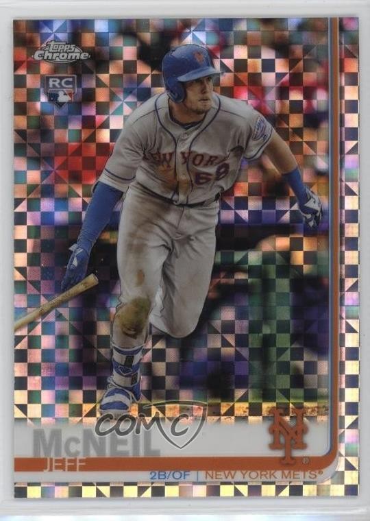 2019 Topps Chrome Mega Box X-Fractor Jeff McNeil #152 0vl5