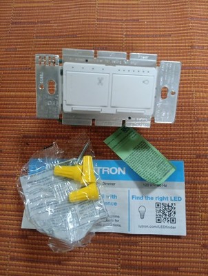 Lutron Maestro Fan Control and Light Dimmer - White