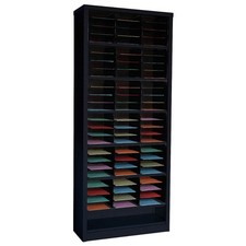GRAINGER APPROVED 5CRY5 Literature Organizer,84" H,Black 5CRY5