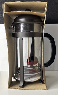 Bodum Java Original French Press 1L dunkelbraun 8 Tassen Kaffeemaschine Neu 1908