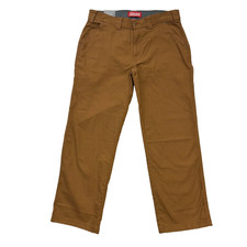 Coleman Mens Stretch Stain Resistant Outdoor Work Pant Brown Duck W34 L30 NWT