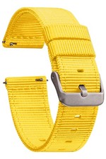 GadgetWraps 16mm Nylon Watch Band - Quick Release Strap - Sun Yellow Color