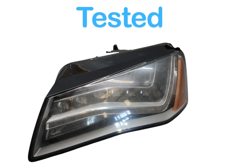 11-14 Audi A8 Quattro S8 Front Left Driver Side Headlight Head Lamp OEM - Image 3 of 4