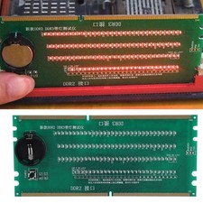 Two in One Desktop Motherboard Test Card DDR2 / DDR3 With Light Tester