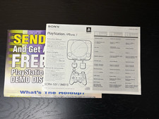 PlayStation 1 PS one Instruction Manual Console SCPH-101 / 94015 - Manual ONLY