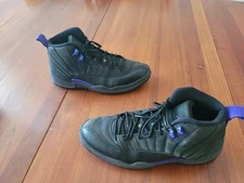 Size 12 Nike Air Jordan 12 Retro Mens Black Dark Concord Sneaker CT8013-005
