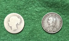 2 Victoria Half Crowns, ‘Young Head’ and 1887 ‘Jubilee Head’ .925 Silver Coins