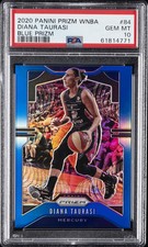 2020 PANINI PRIZM WNBA BLUE PRIZM #84 DIANA TAURASI 11/149 PSA 10