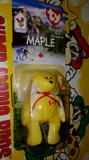 MAPLE the BEAR McDonald's ty Beanie Baby -RARE 1993 TAG ERROR- BRAND NEW SEALED