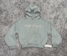 NEW Kids Essentials Fear of God Hoodie Heather Gray Size 8