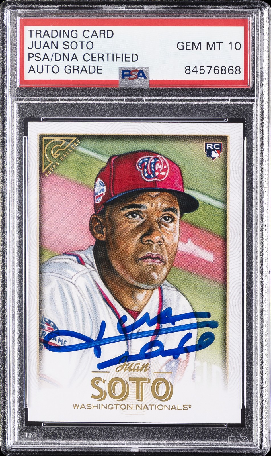 TRADING CARD AUTOGRAPHED JUAN SOTO PSA DNA 10