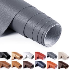 2 Yards Faux Leather Fabric 54" Wide Vinyl Upholstery Fabric by The Yard 0.7M...