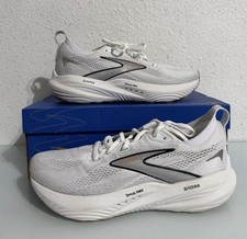 Brooks Glycerin 22 Women's White Grey Black Running Shoes 1204341B135 - Size 10