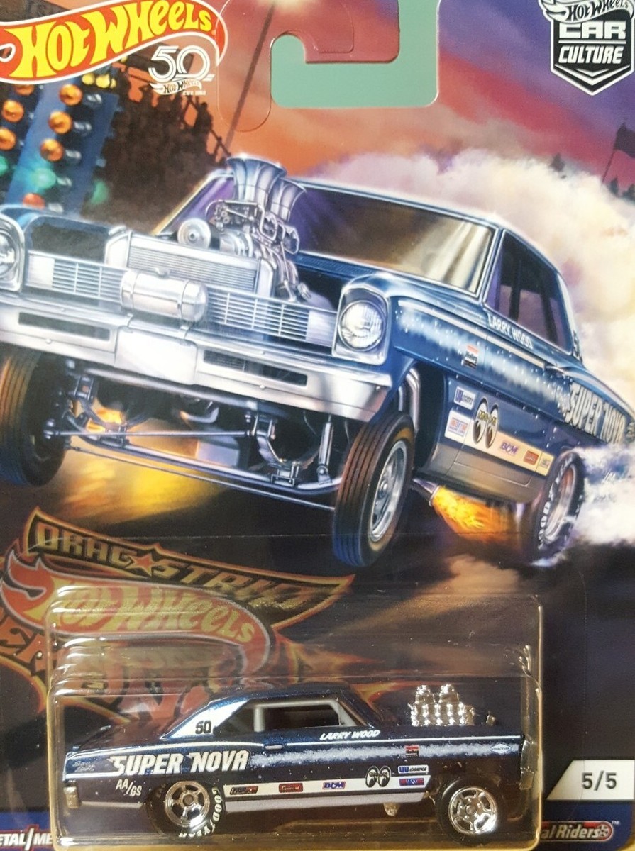 ハム専/DEITY streetsweeper Hot Wheels Car Culture Drag Strip Demons 50th '66 Super Nova 1:64