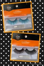 Hyde Eek False Eye Lashes Halloween Costume Accessory Turquoise Blue Black NIP