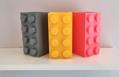 Brick Style Vase for LEGO Botanicals, Flowers, Utensils, Stationary, Gifts - Picture 5 of 40