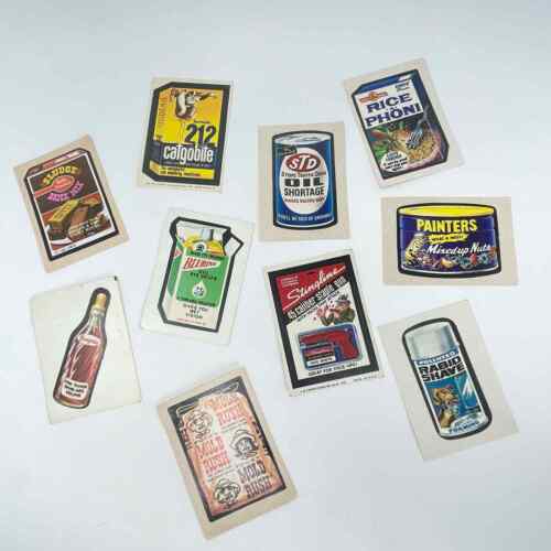 Topps Vintage Wacky Pack Stickers - Lot of 1970's - 10 - Picture 1 of 5