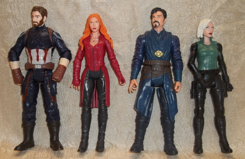 Marvel Avengers 6 " Figures lot of 4 Captain America Black Widow Scarlet Witch