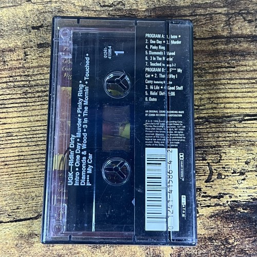 UGK Underground KIng Ridin' Dirty Cassette Tape Vintage 1996 Jive - Picture 3 of 7