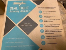 U.S. Fireplace Seal Tight 13x13in Innovative Airtight Fireplace Damper (NEW)