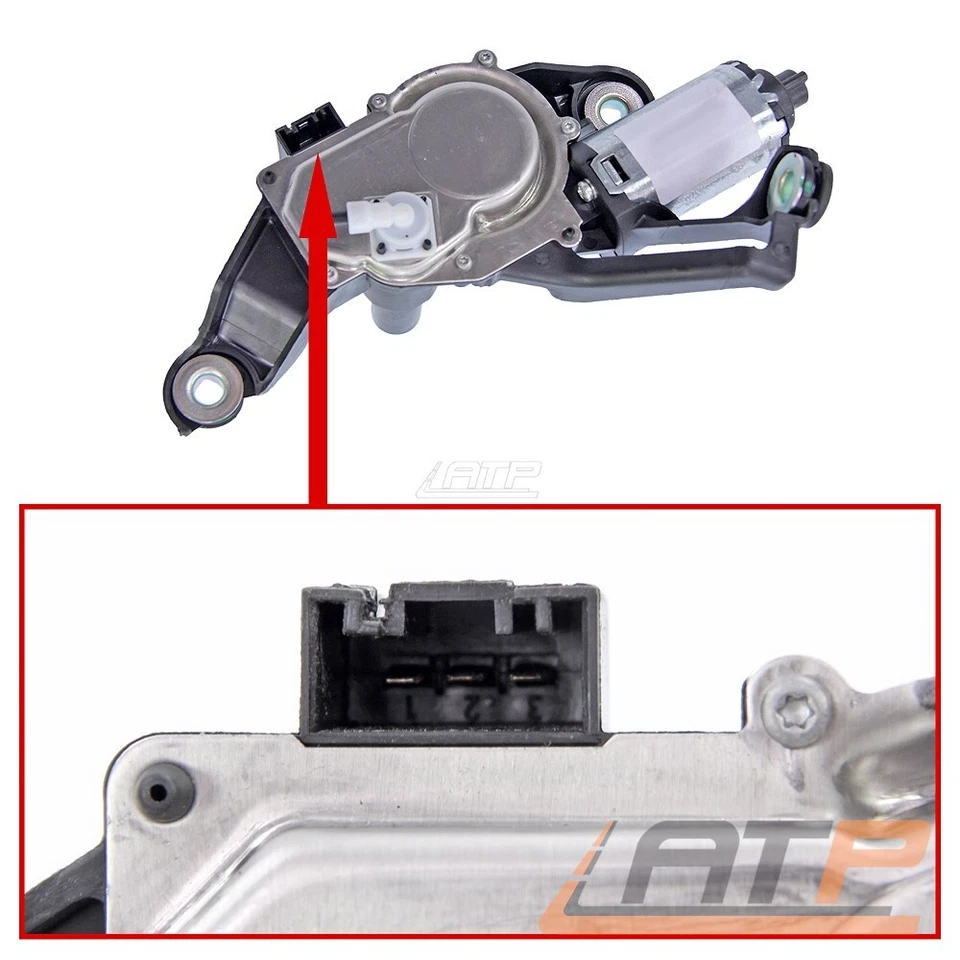 WISCHERMOTOR HECKSCHEIBENWISCHERMOTOR HINTEN HECKSCHEIBE FÜR BMW 1-ER E81 E87 - Bild 4 von 4