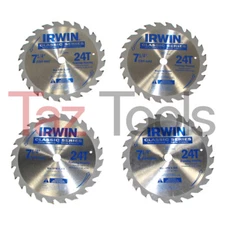 4 pcs Irwin Classic Series Circular Saw Blade 24T 7-1/4"  Framing Ripping