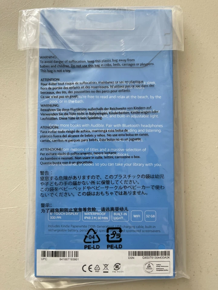 Amazon Kindle Paperwhite 10th Generation 32GB Wi-Fi 6" eBook Reader Tablet Black - Image 4 of 4