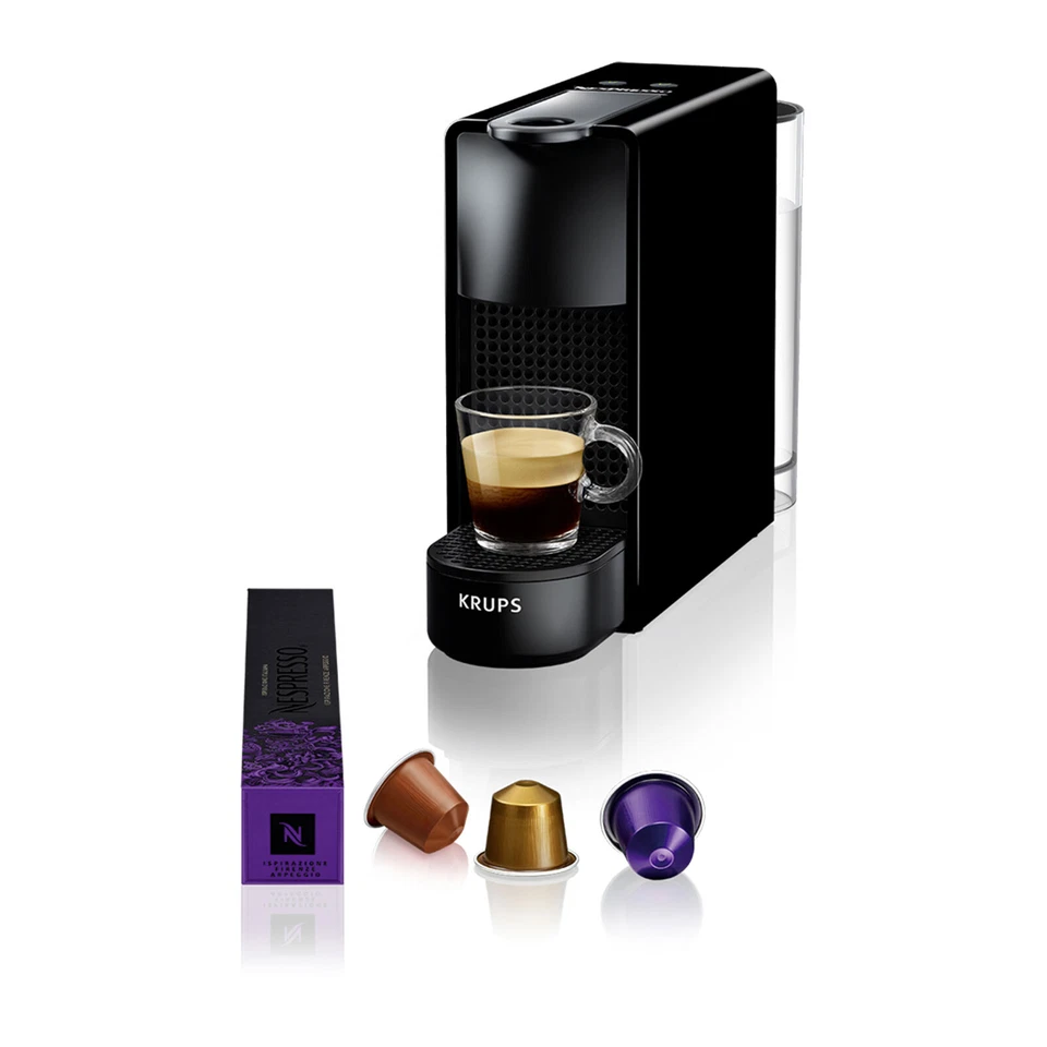 Krups XN1108 Essenza Mini Nespresso Kaffeemaschine Kapselautomat Schwarz - Bild 2 von 4