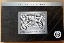 USA: United States Mint Silver Proof Set 2022, 2,91 Dollar, 10 Münzen, Silber